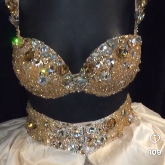 Swarovski Tops - Swarovski Crystal bralette top